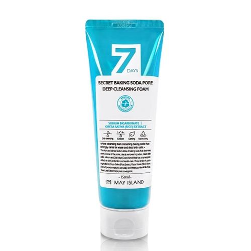 Очищающая пенка для умывания с Содой May Island 7-Days Baking Soda Secret Pore Deep Cleansing Foam 150мл