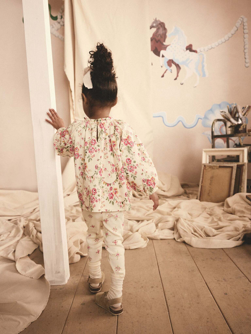 Блуза и легинсы в комплекте для девочки Next E81-223, Розовый, Кремовый