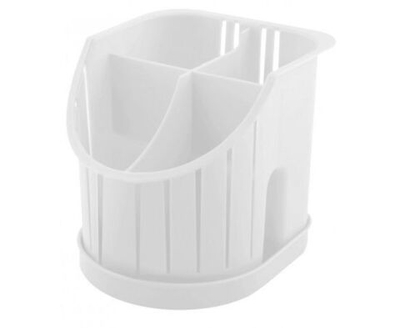 Сушилка для столовых приборов 4х-секц. белый "Verona"