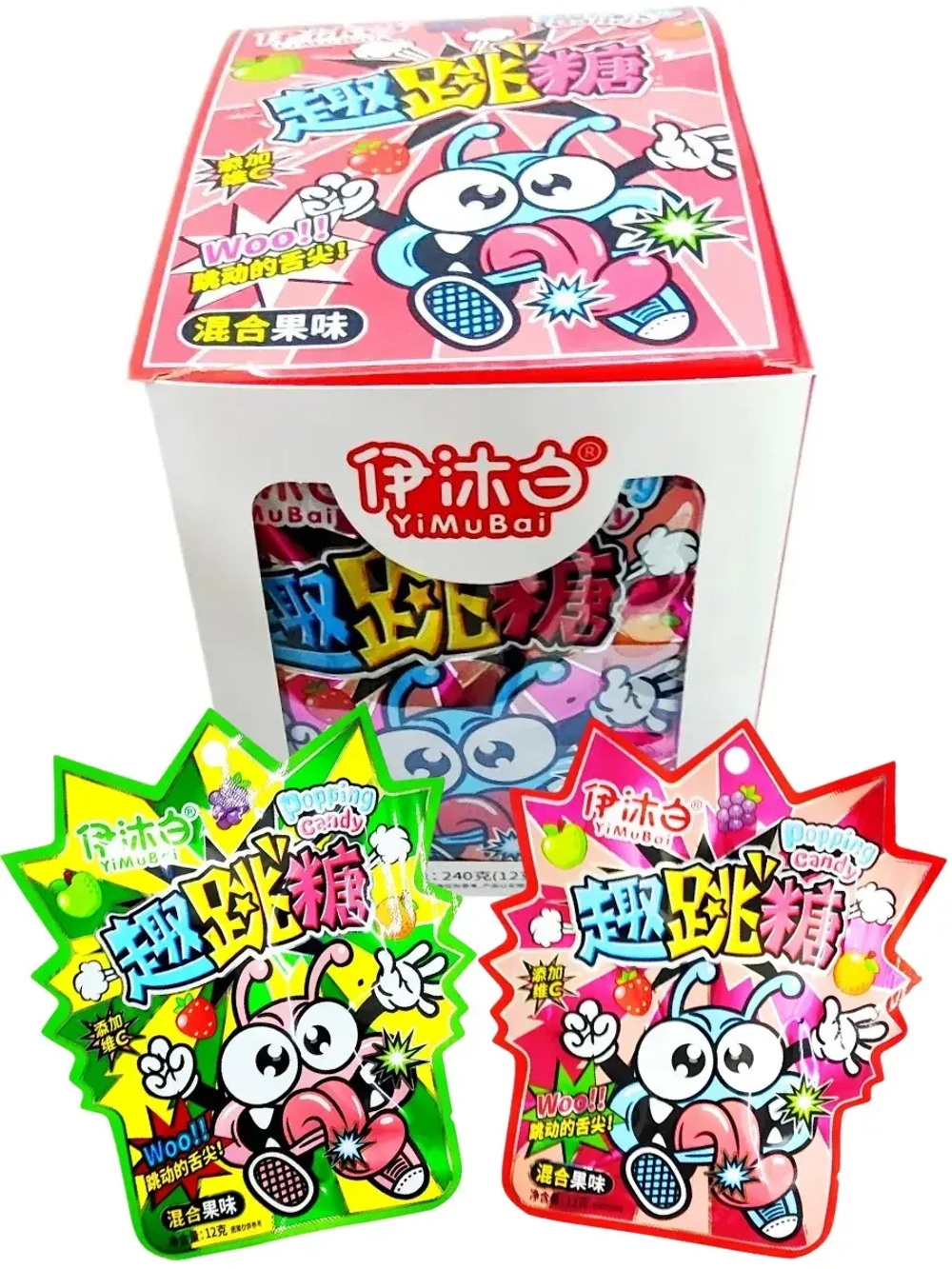 Взрывная карамель шипучка Фруктовый Микс 12 г * 20 шт