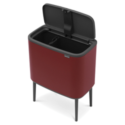 Мусорный бак Bo Touch Bin 11+23л Brabantia Минерально-бордовый