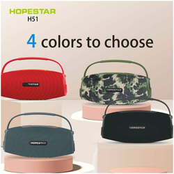 Портативная беспроводная Bluetooth колонка HOPESTAR H51/портативная акустика /блютуз колонка 55Вт (Черный)