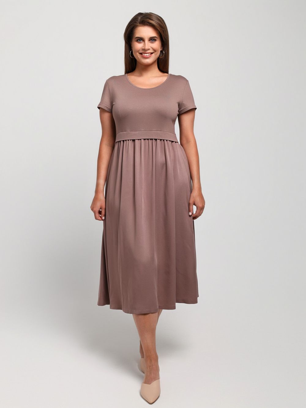 Платье Женственность Виотекс КОФЕЙНЫЙ