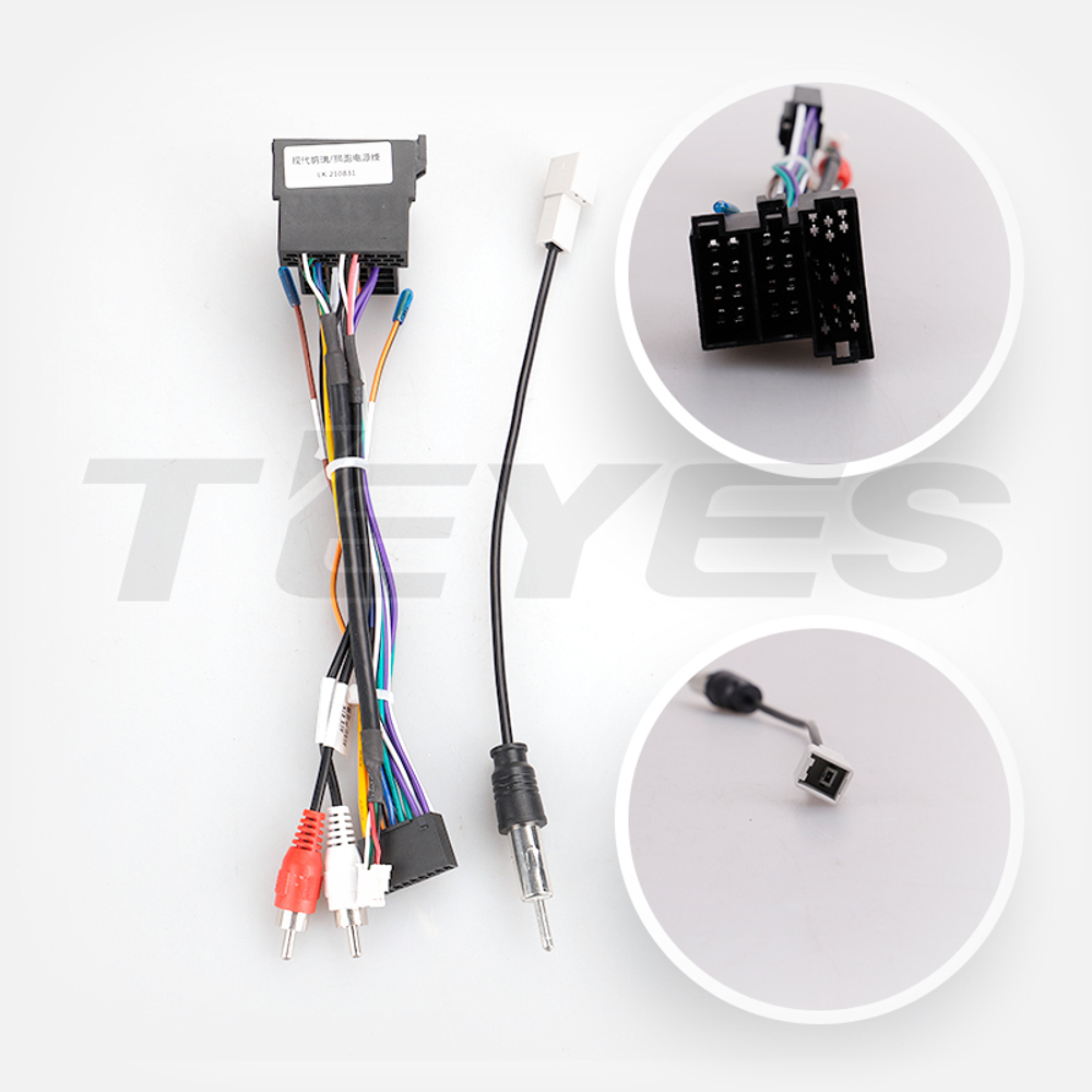 Комплект рамки с разъёмами 9" Hyundai i30 2007-2011 (кондей) - Car-Smart 024