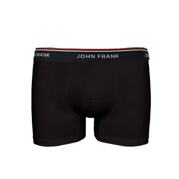 Набор мужских трусов боксеров 3в1 черные JOHN FRANK JF3BBR03