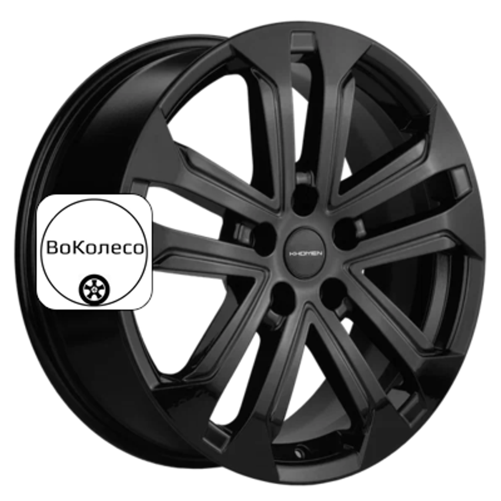 7x18/5x114,3 ET37 D66,5 KHW1803 (Dargo/Jolion) Black Khomen Wheels