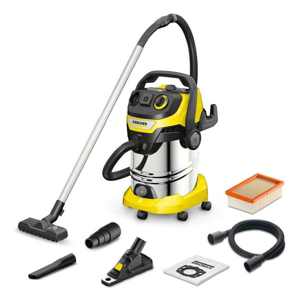Строительный пылесос Karcher WD 6 P S V-30/6/22/T + DDC (YSY) 1300Вт (1.628-382.0)