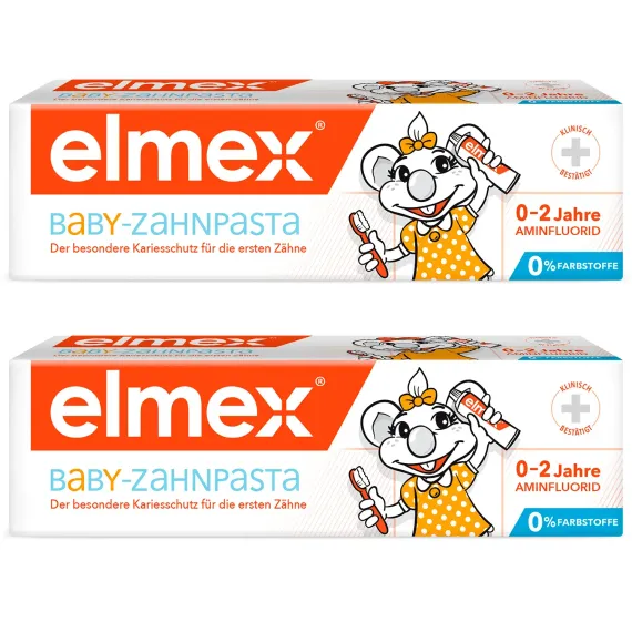 Зубная паста Elmex для детей 0-2 лет 2 штуки в наборе