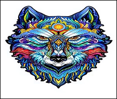 Пазл деревянный фигурный "Волк" МС-5577-3 (Basir)