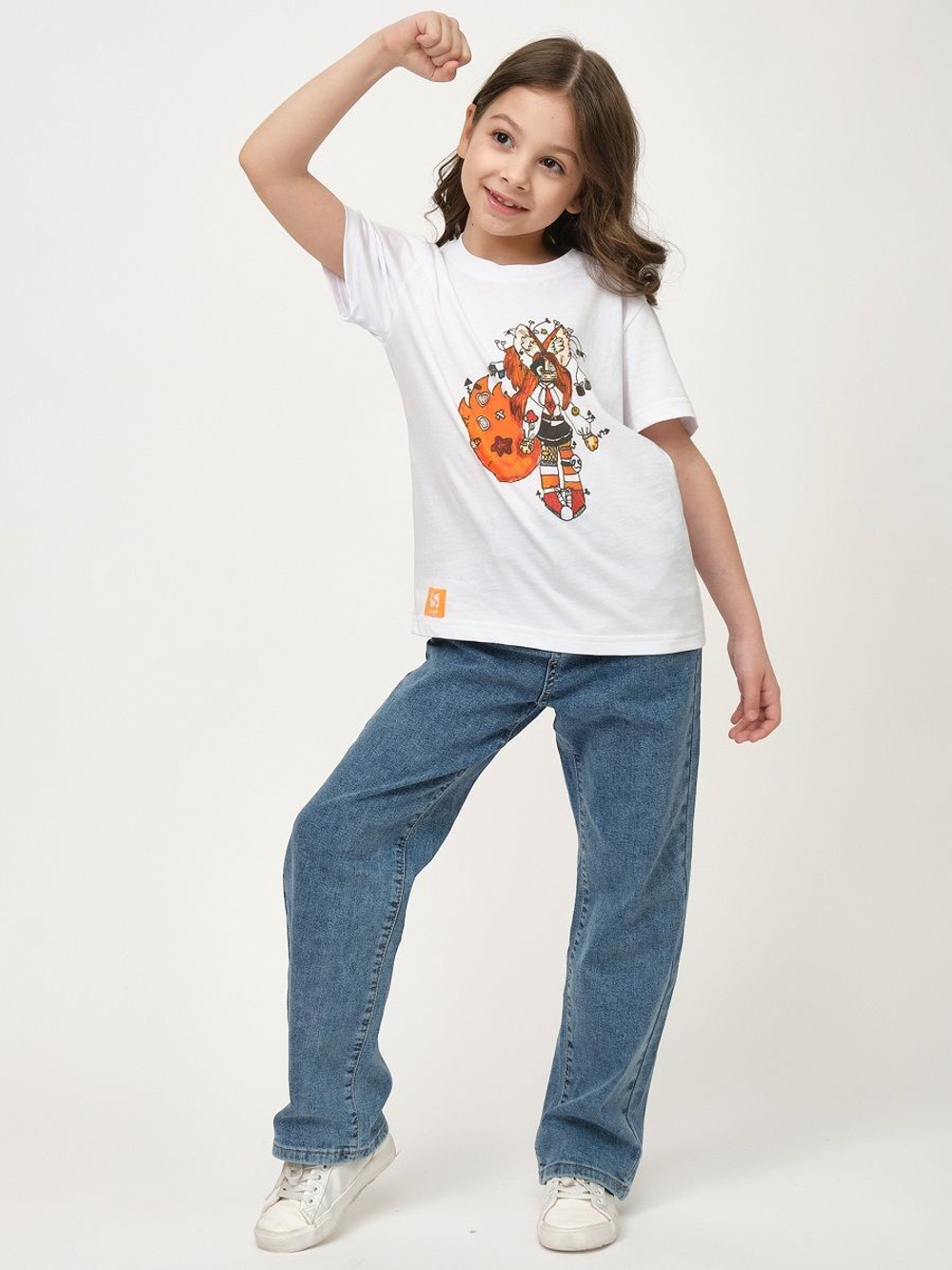 Детская футболка с принтом Soul (Размер: 152-158) (Цвет: белый)