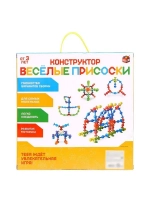 Мягкий конструктор детский «Весёлые присоски», 90 деталей