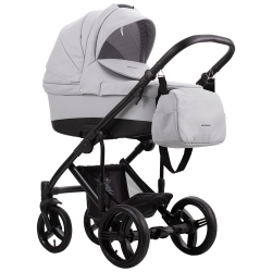 Детская коляска Bebetto Magnum Prima 3 в 1 с автокреслом Avionaut Cosmo 02 св.серая кожа