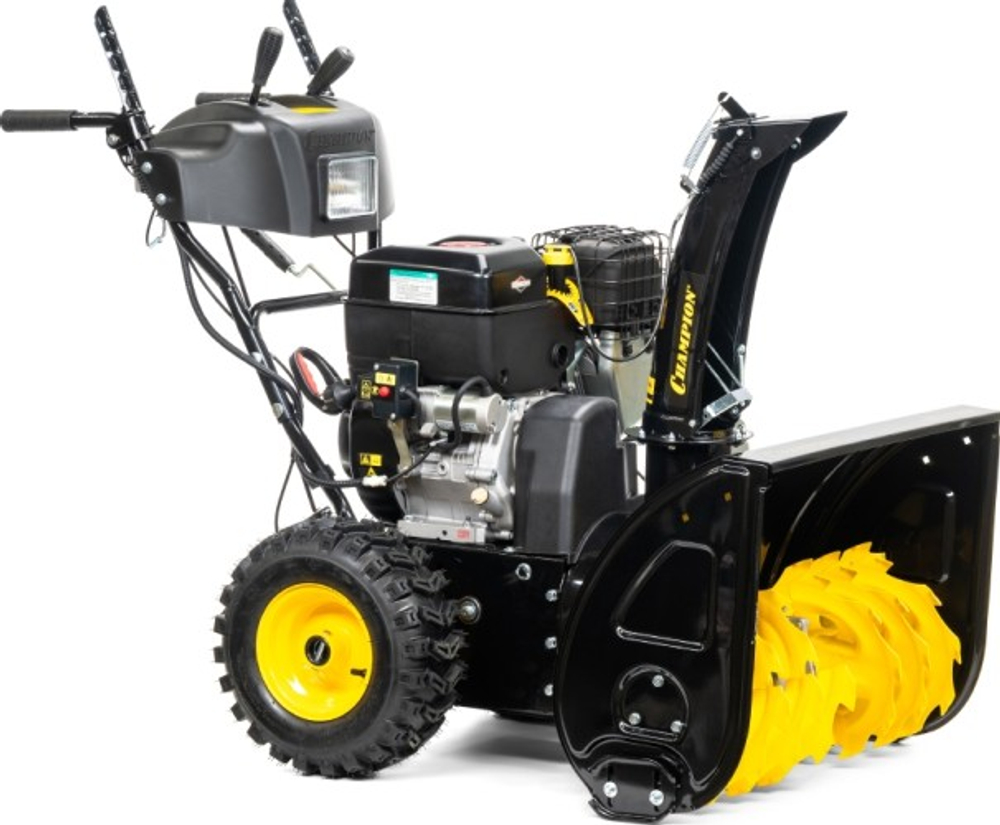 Снегоуборщик бензиновый выброс 15 м с электрозапуском CHAMPION ST1170BS