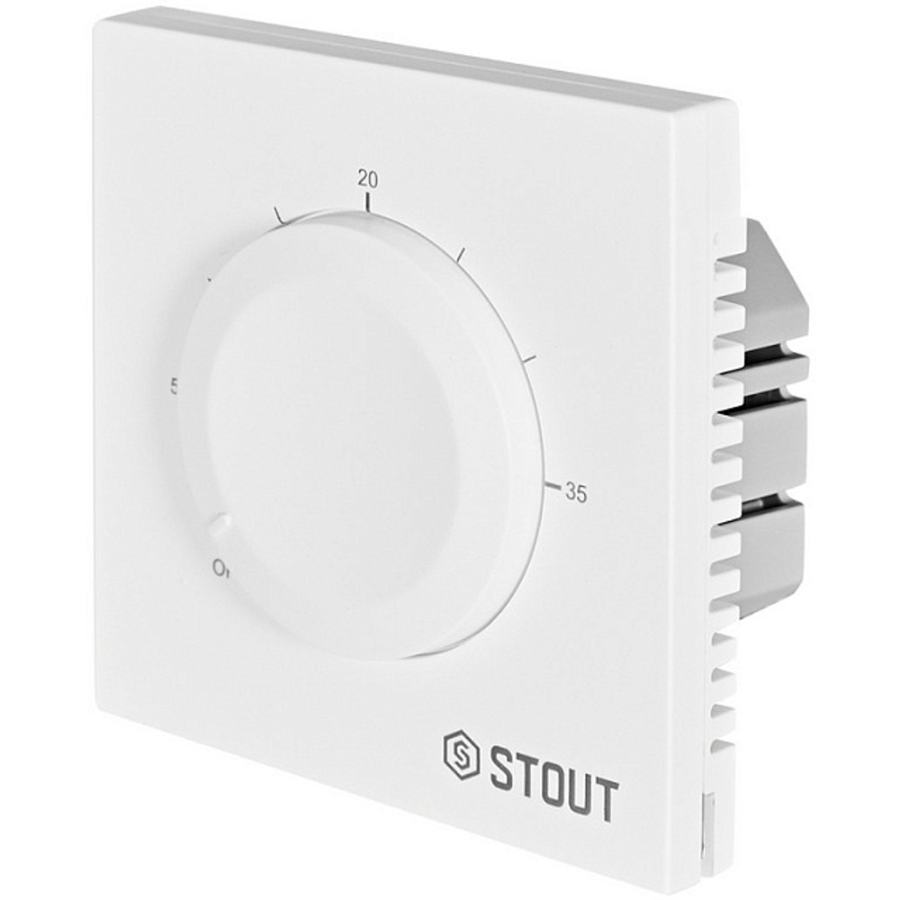 Термостат универсальный механический STOUT (цвет белый)