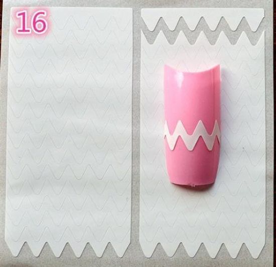 Трафареты для французского маникюра №16