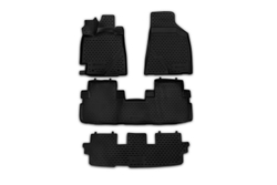 Коврики 3D в салон TOYOTA Highlander, 2010-2014 4 шт. (полиуретан) Element.NLC.3D.48.50.210KH
