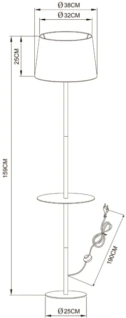 Торшер Arte Lamp CONNOR