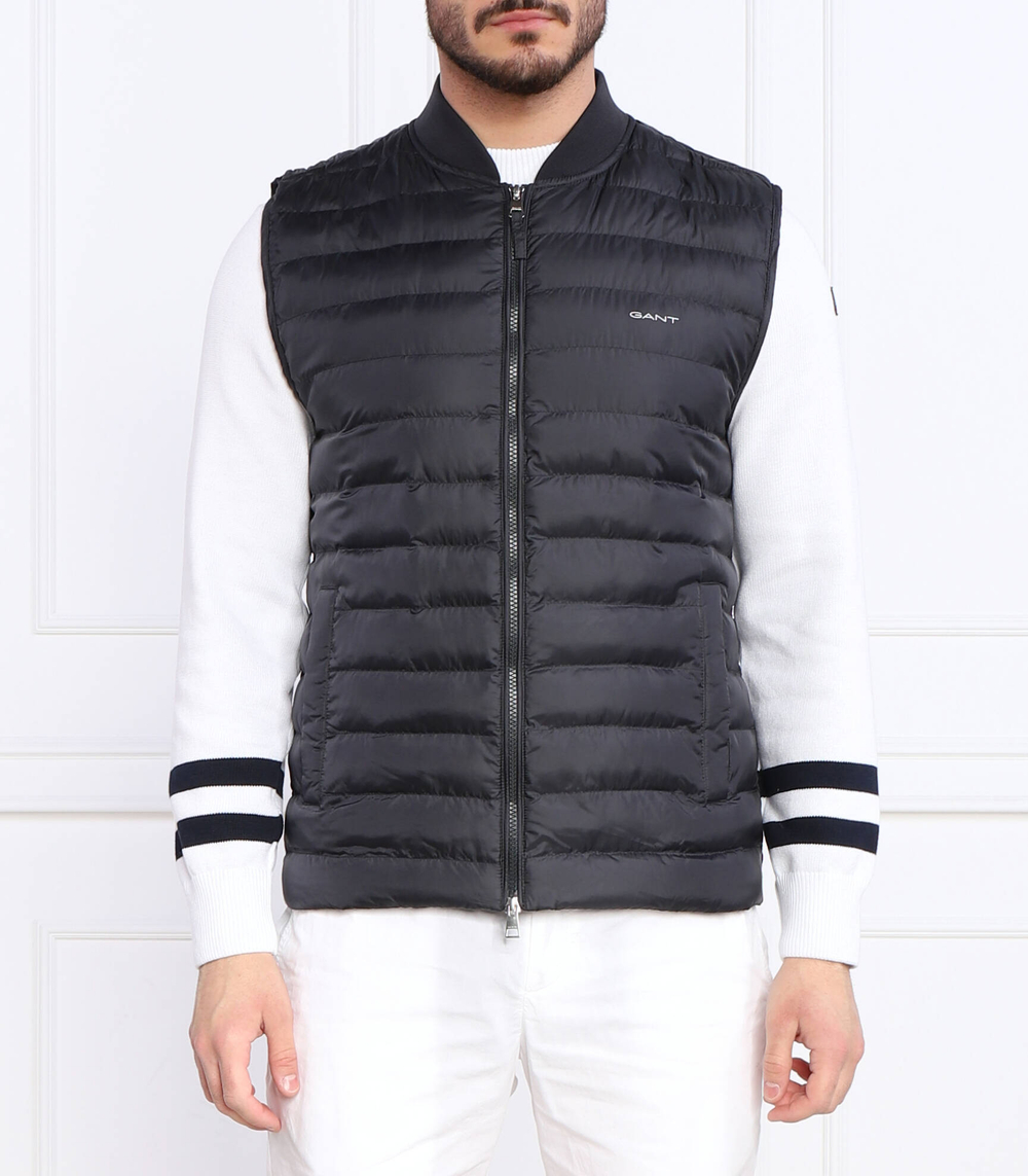 безрукавка light padded Gant - черный(7006301)