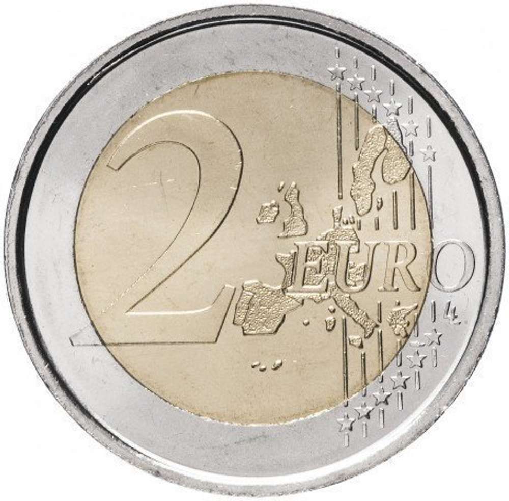 2 евро 2005 год Испания Дон Кихот. 400 лет роману М. Сервантеса. UNC