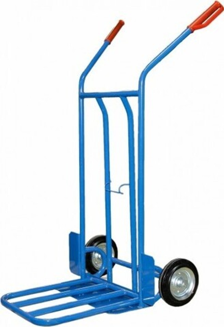 Тележка грузовая СТЕЛЛА-ТЕХНИК КГ-200 с откидной полкой, 2-х колесная (200-К) КГ-200-200-К
