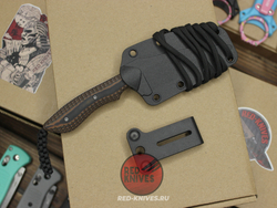 Нож CRKT Minimalist Warnchliffr - рябая рукоять, темляк + клипса