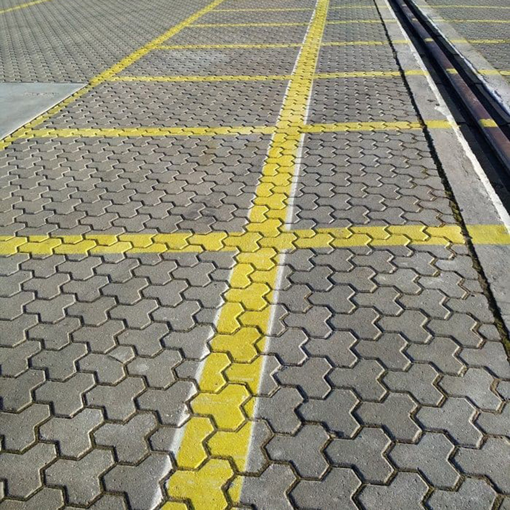 Тротуарная плитка ТРИЛИСТНИК - Стандарт Серый