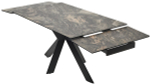 Стол М-City DISAUR Беллуно (Belluno) 160 Kl-176, Итальянская керамика, Черный (Black)