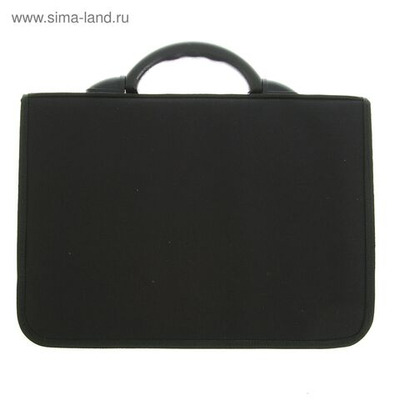 Портфель деловой 380 х 270 х 150 мм, текстильный, 3 отделения, К 1С14 Павловск , чёрный