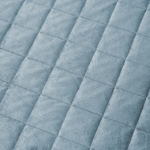 Велюровое покрывало в клетку и две наволочки OVL022