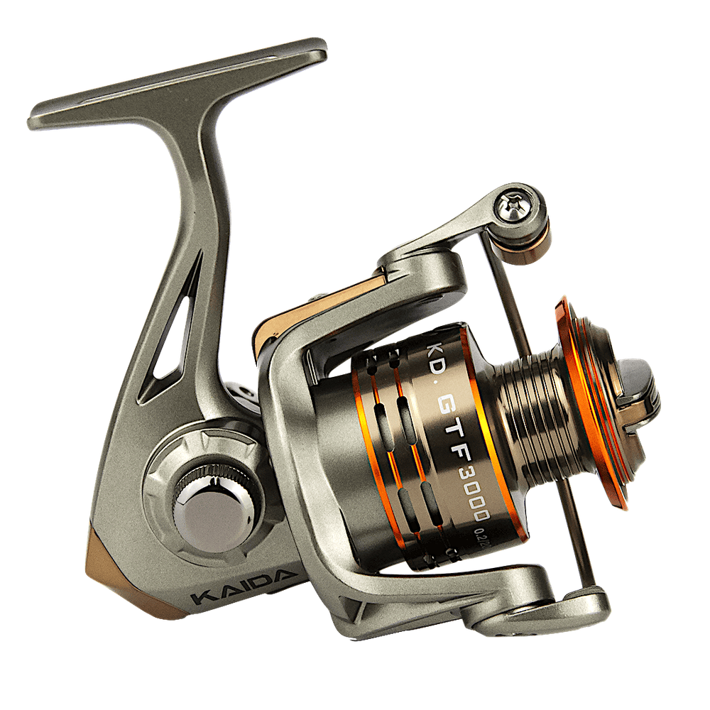 Катушка Kaida KD.GTF G002-50A 5000 bb4+1 (5.2:1) 370г 0.285/0.33/0.37мм-180/145/115м Мет.шпуля