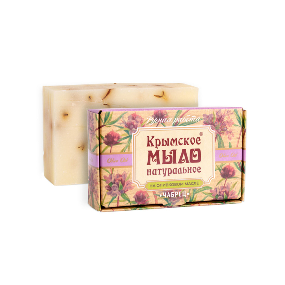 Крымское натуральное мыло на оливковом масле Чабрец, 100 г (2,05 б)