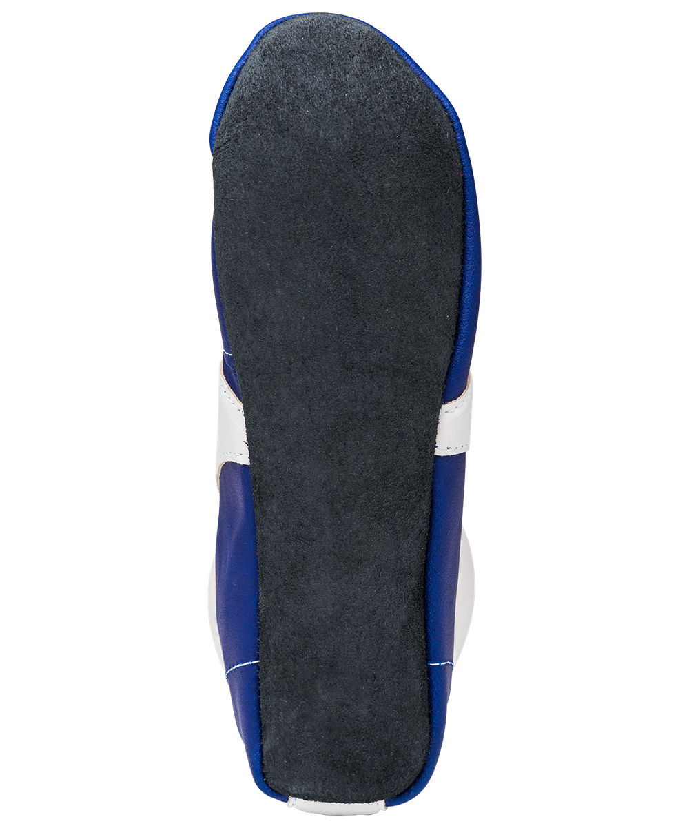 БЕЗ УПАКОВКИ Обувь для самбо SM-0102, кожа, синий