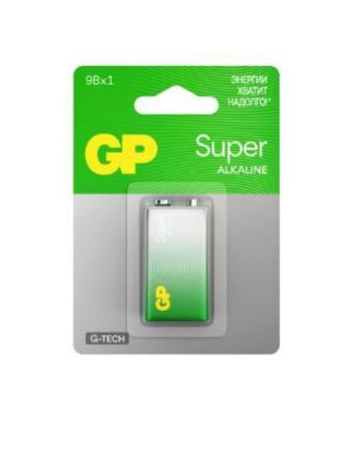 Элемент питания GP Alkaline Super G-Tech 9V BL1 1604AA21-5CRSBC1 (1/10/200)