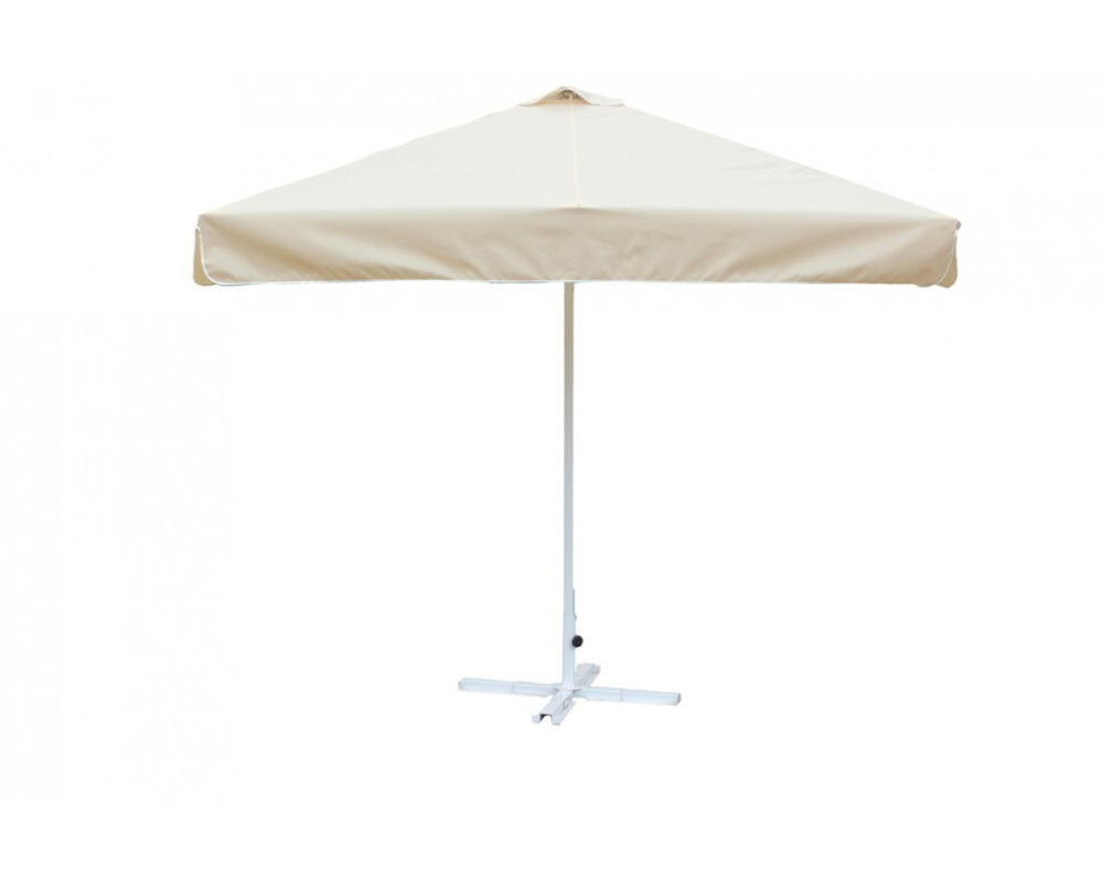 Зонт 2.5х2.5 м с воланом (стальной каркас с подставкой, стойка 40мм, 8 спиц 20х10мм, тент OXF 300D) порошковая краска