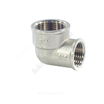 Угольник латунь никель переходной Ду 25х20 (1"х3/4") ВР/ВР SantechSystems