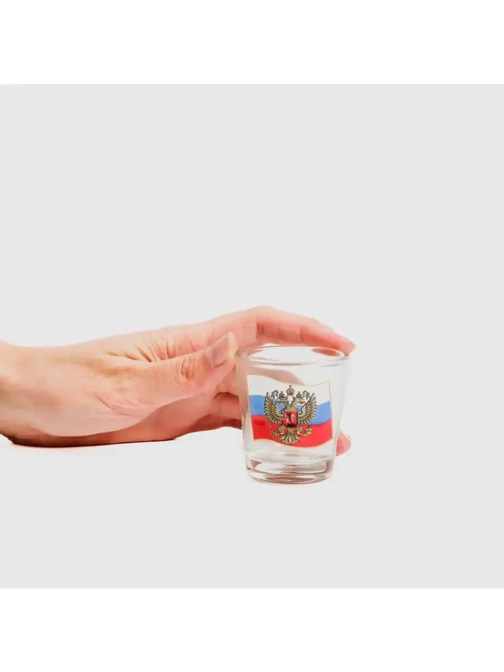 Рюмка стеклянная "Россия" 1 шт 50 мл