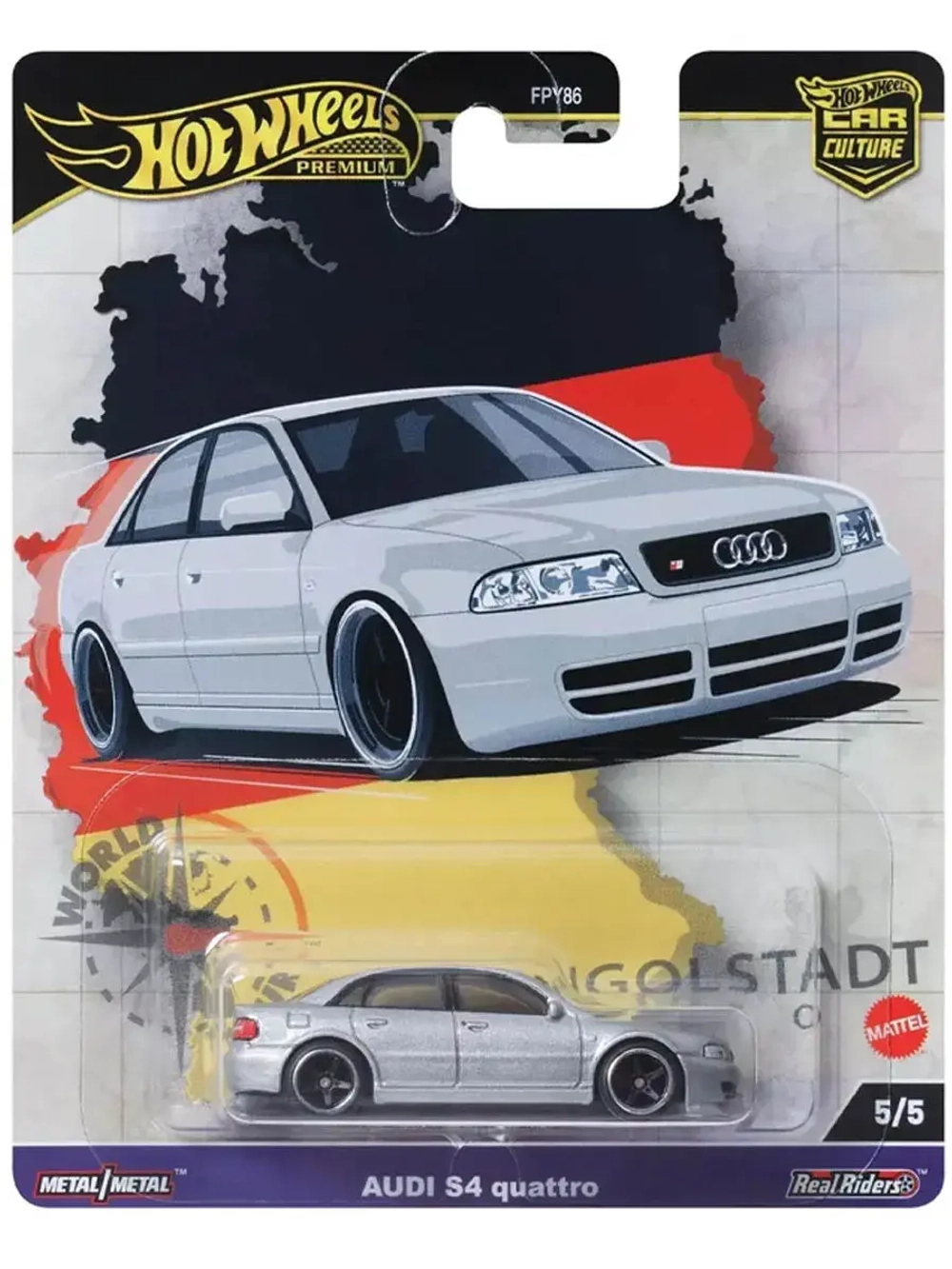 Машинка Хот Вилс Премиум Audi S4 Quattro FPY86 HRV81