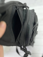 Тактическая плечевая сумка / чёрный