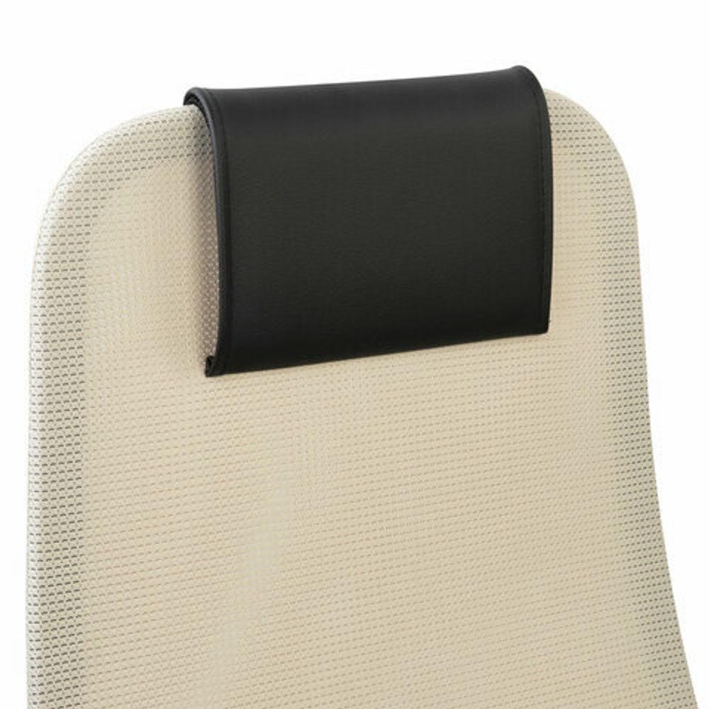 Кресло офисное BRABIX PREMIUM "Ultimate EX-801" хром, плотная двойная сетка Х2, черное/бежевое, 532919