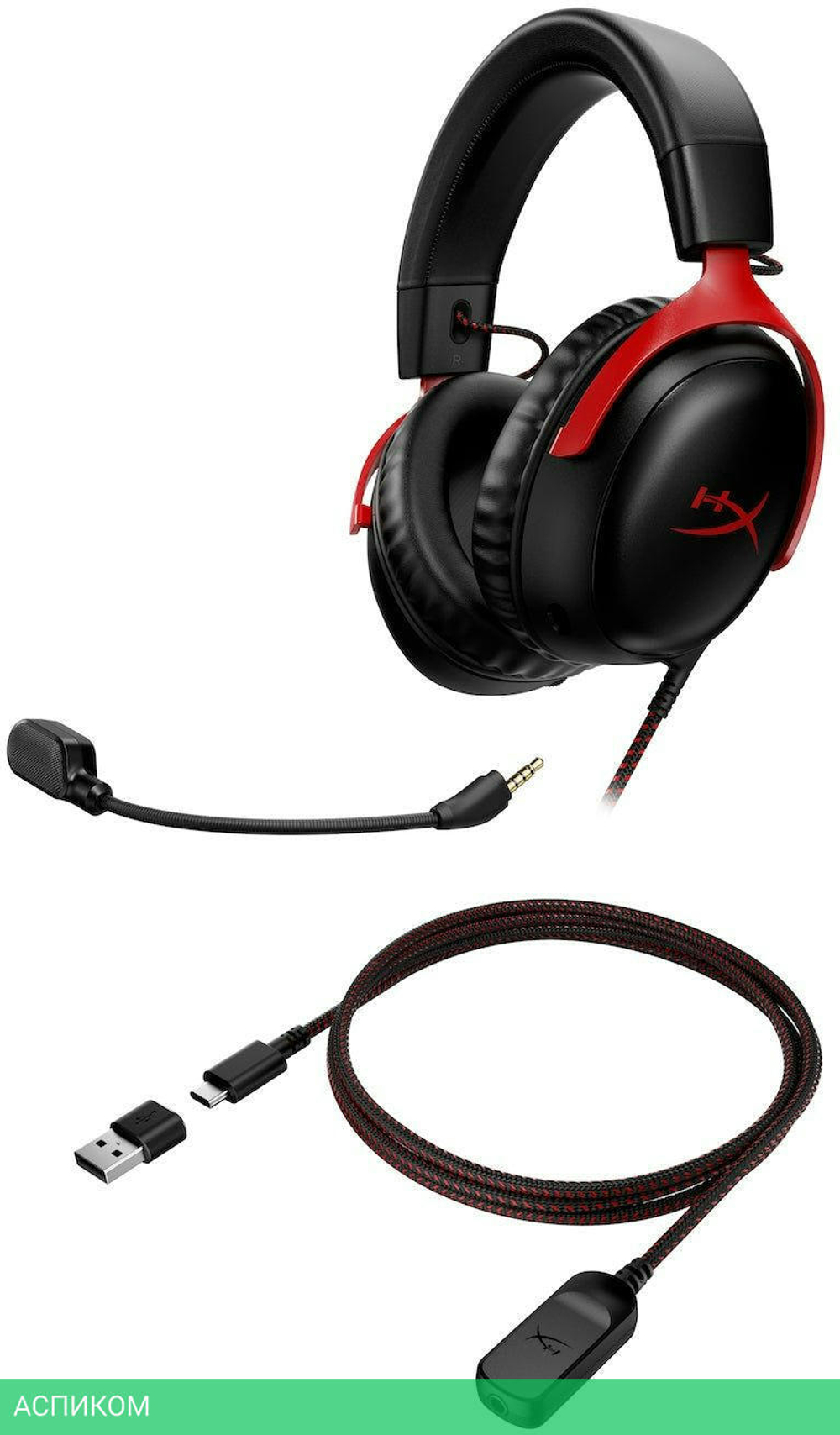 Гарнитура HyperX Cloud III черный/красный (727A9AA)