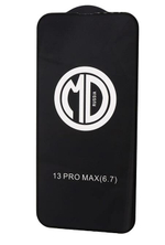 Защитное стекло утолщенное MD iPhone 13 Pro Max/14 Plus (черный) тех.упаковка