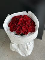 Букет из красной одноголовой розы 15 шт