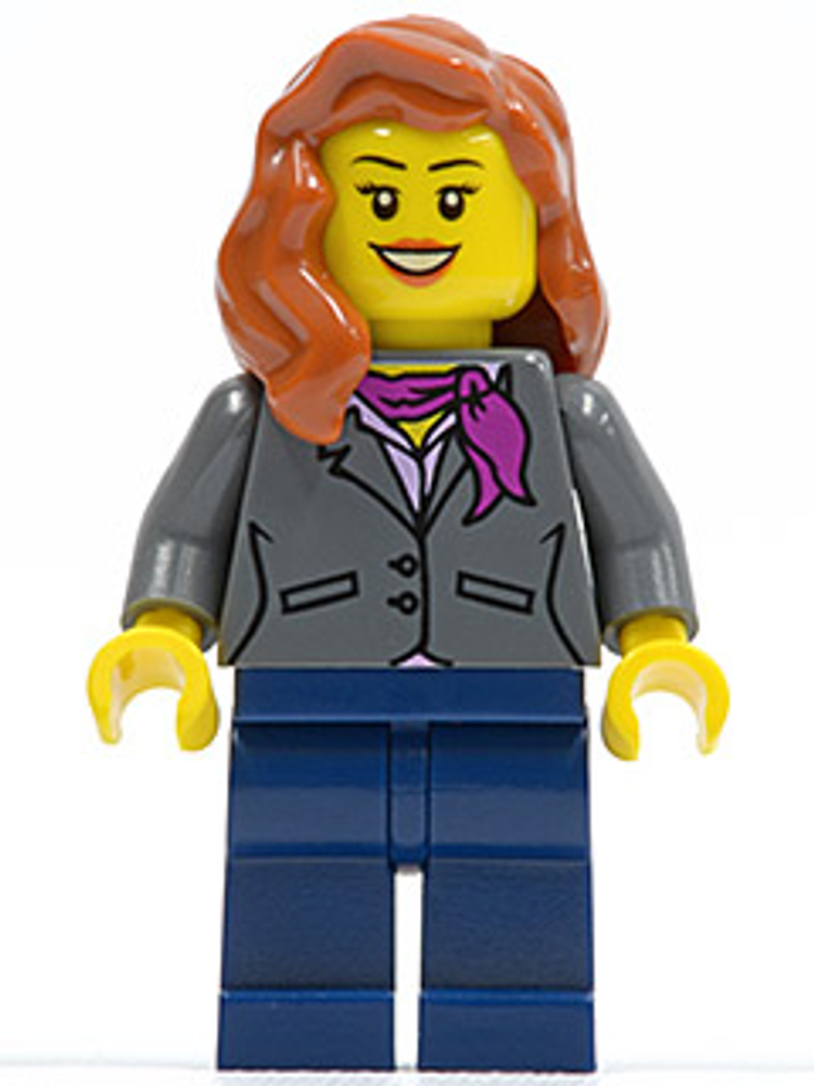 Минифигурка LEGO twn217 Темно-голубовато-серая куртка