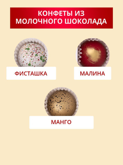 Подарочный набор шоколадных конфет, С 8 марта из бельгийского шоколада, открытка в подарок