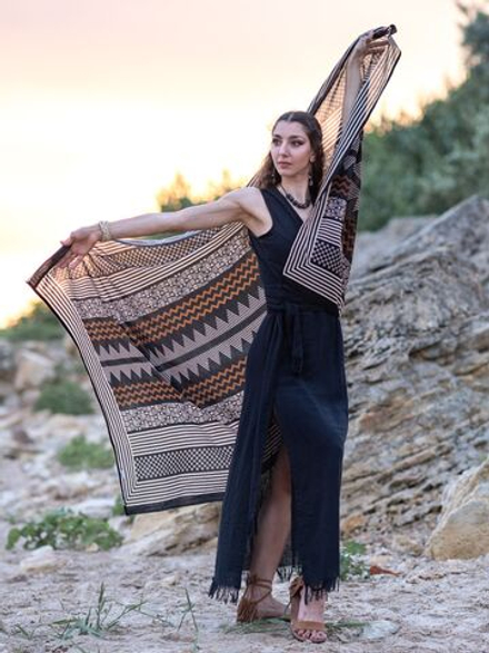 Легкий шарф-платок