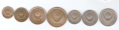 Набор монет 1962 года (VF+)