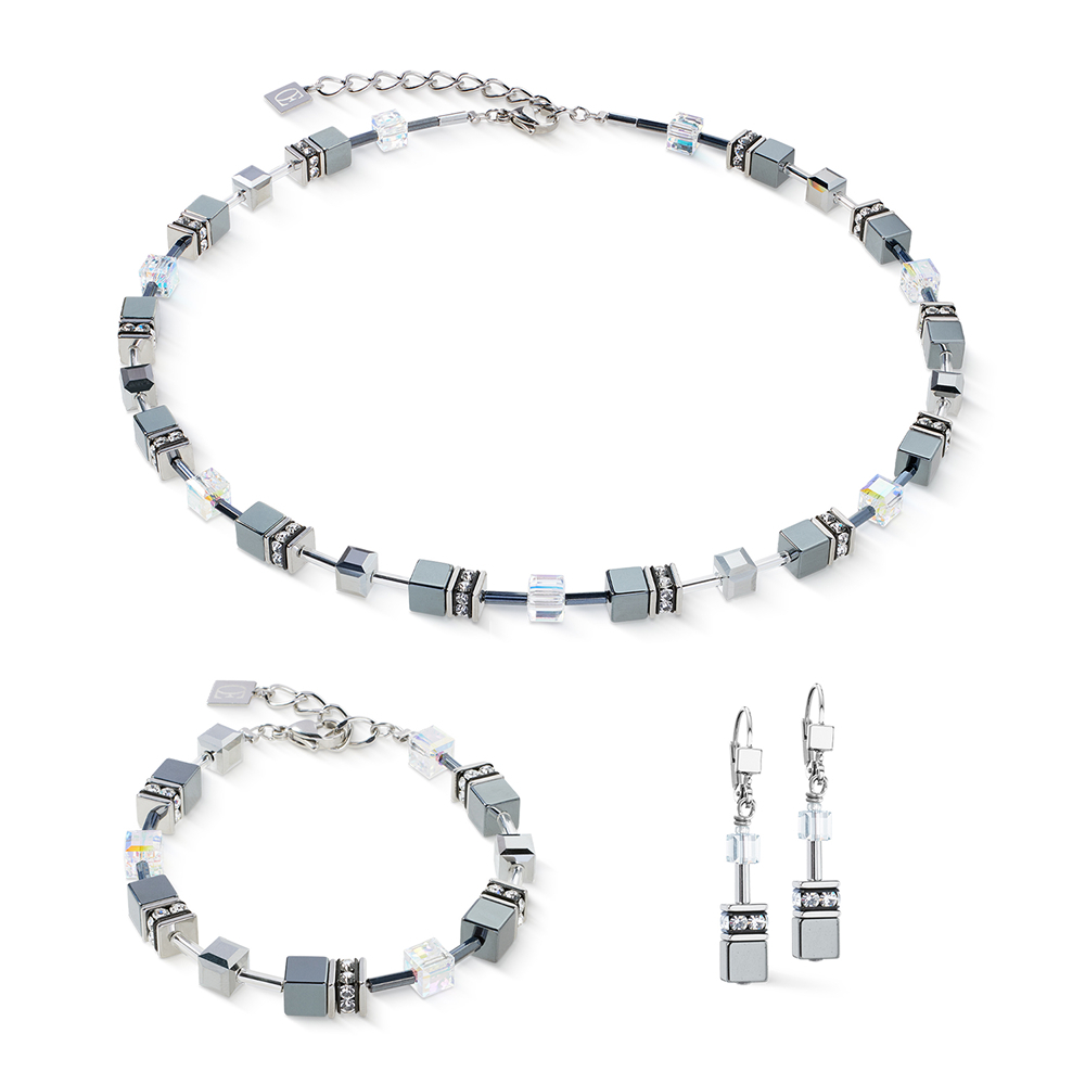 Серьги Coeur de Lion Grey-Silver 4015/20-1217