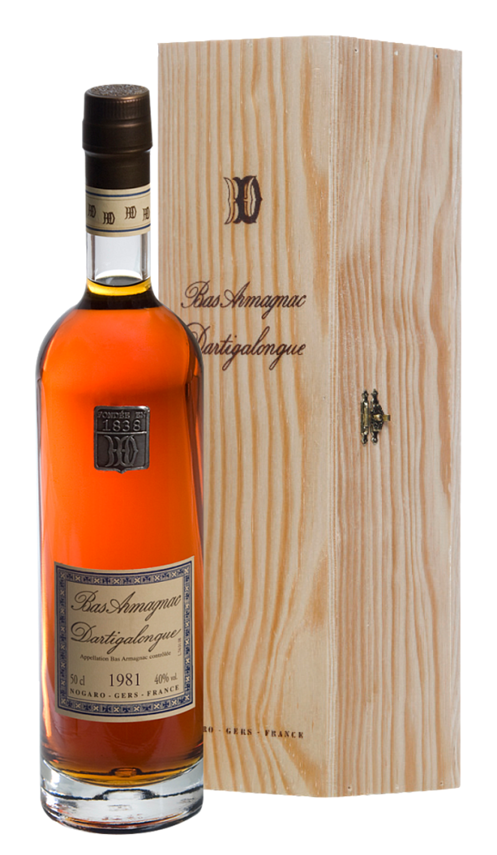 Арманьяк Dartigalongue, Bas Armagnac AOC, 1981, 0.5 л.