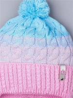 Шапка для девочки осенняя с завязками