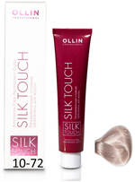 OLLIN SILK TOUCH 10/72 светлый блондин коричнево-фиолетовый 60мл Безаммиачный стойкий краситель для